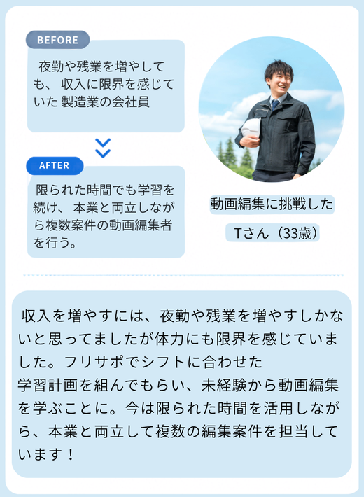 動画編集に挑戦したTさん（33歳）の体験談
